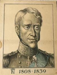 Skoletavle -  Kong Frederik VI 1808-1839